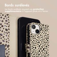 imoshion Étui de télephone portefeuille Design Apple iPhone 14 - Black And White Dots