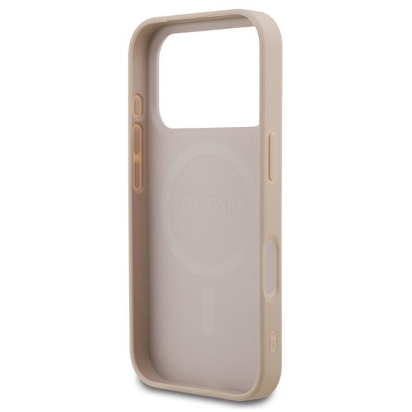 Guess Coque 4G Metal Logo MagSafe Apple iPhone 17 Pro Max - Rose