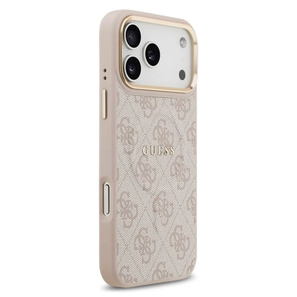 Guess Coque MagSafe Classic avec logo 4G Apple iPhone 17 Pro - Rose