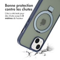 Accezz Coque Ring Stand avec MagSafe Apple iPhone 14 - Bleu