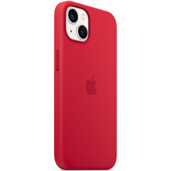 Apple Coque en silicone MagSafe Apple iPhone 13 - Rouge