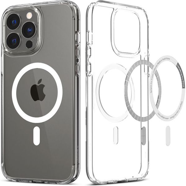 Spigen Coque Ultra Hybrid MagSafe Apple iPhone 13 Pro Max - Crystal Clear