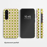 Selencia Coque arrière Vivid avec MagSafe Samsung Galaxy S25 - Check This Olive