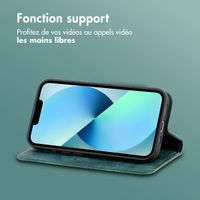 imoshion Étui de téléphone portefeuille Slim Apple iPhone 14 / 13 - Vert