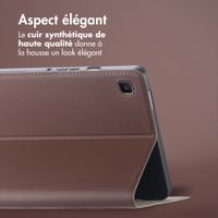 Accezz Coque tablette Classic Samsung Galaxy Tab S6 Lite (2020/2022/2024)  - Marron