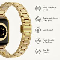 Selencia Bracelet à maillons fin en acier Apple Watch | 38/40/41/42 mm - Doré