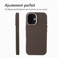 Accezz Coque arrière Mesh avec MagSafe Apple iPhone 16 - Marron