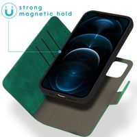 imoshion Etui de télephone luxe 2-en-1 amovible Apple iPhone 12 (Pro) - Vert foncé