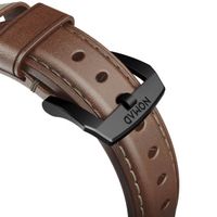 Nomad Bracelet traditionnel en cuir Apple Watch | 44/45/46/49 mm - Brown / Black