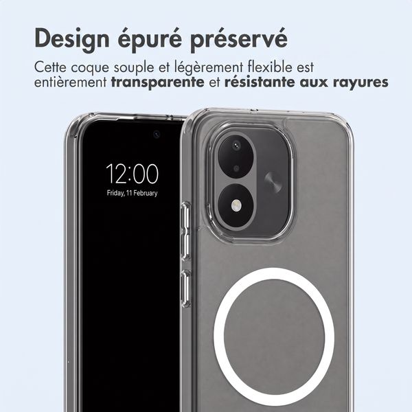 imoshion Coque arrière de protection avec MagSafe Xiaomi Redmi Note 17 (5G) - Transparent