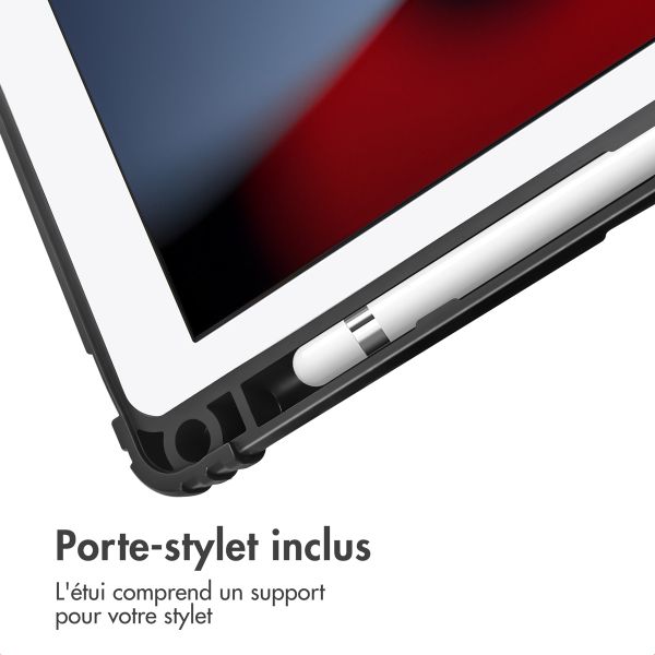 Accezz Coque tablette Rugged Trifold Apple iPad 9 (2021) 10.2 pouces / iPad 8 (2020) 10.2 pouces / iPad 7 (2019) 10.2 pouces - Noir