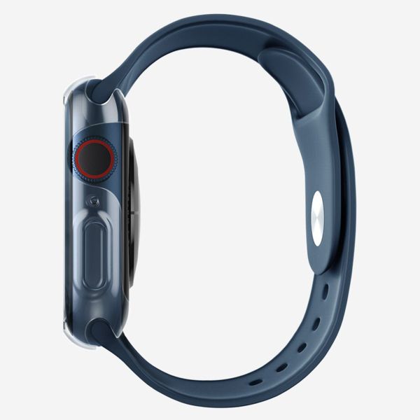 Uniq 2x Coque Glase Softcase Apple Watch 7 / 8 / 9 - 45 mm - Clear / Smoke