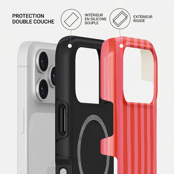 Burga Coque Tough MagSafe Apple iPhone 17 Pro Max - Pomegranate