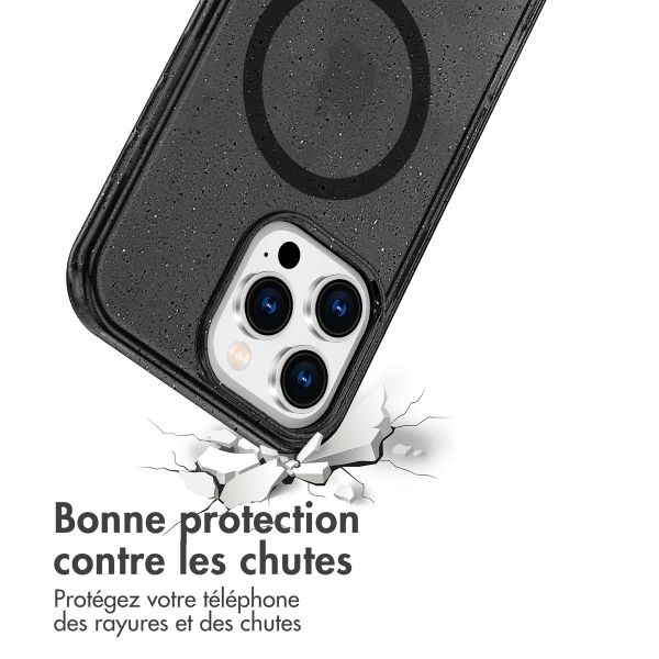 imoshion Coque Pailletée avec MagSafe Apple iPhone 16 Pro - Glitter Noir