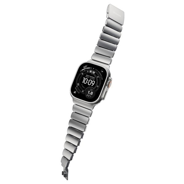 Nomad Bracelet Stratos Apple Watch | 44/45/46/49 mm - Black / Natural Titanium
