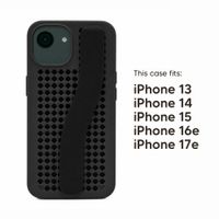 Callbuddy Coque avec strap Apple iPhone 17e / 16e / 15 / 14 / 13 - Epic Black