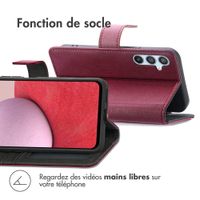 imoshion Étui de télephone portefeuille de luxe Samsung Galaxy A14 (5G/4G) - Bordeaux