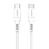 imoshion Braided USB-C vers câble USB-C - 0,25 mètre - Blanc