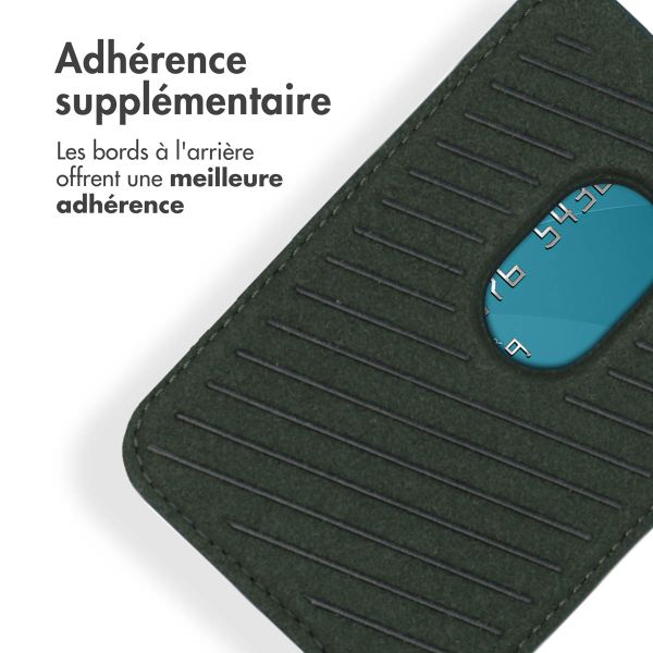 Accezz Porte-cartes en cuir - Compatible avec MagSafe et Qi2 - Cedar Green