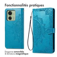 imoshion Etui de télephone Mandala Motorola Edge 40 - Turquoise
