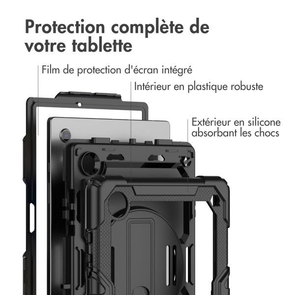 Accezz Coque arrière Defender XT Samsung Galaxy Tab A8 - Noir