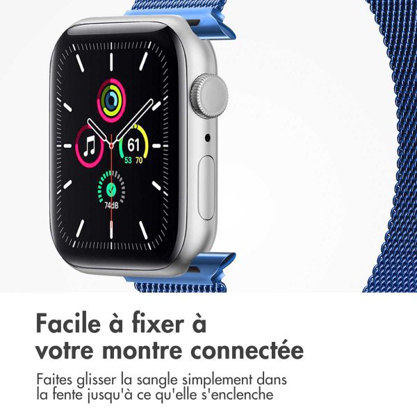 imoshion Bracelet magnétique milanais Apple Watch | 38/40/41/42 mm - Taille S - Bleu