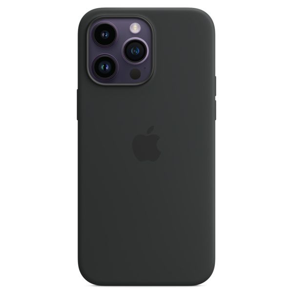 Apple Coque en silicone MagSafe Apple iPhone 14 Pro Max - Midnight