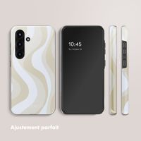 Selencia Coque arrière Vivid Samsung Galaxy S25 - Desert Waves Beige