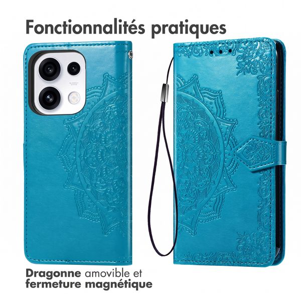 imoshion Etui de télephone Mandala Oppo Reno 16 / 16 Pro - Turquoise
