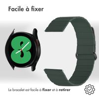 imoshion Bracelet en cuir magnétique Samsung Galaxy Watch 7 40/44 mm - Vert