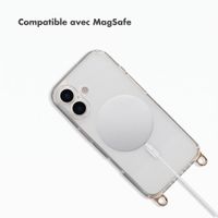 Selencia Coque arrière Rivièra MagSafe avec crochets amovibles Apple iPhone 16 - Transparent