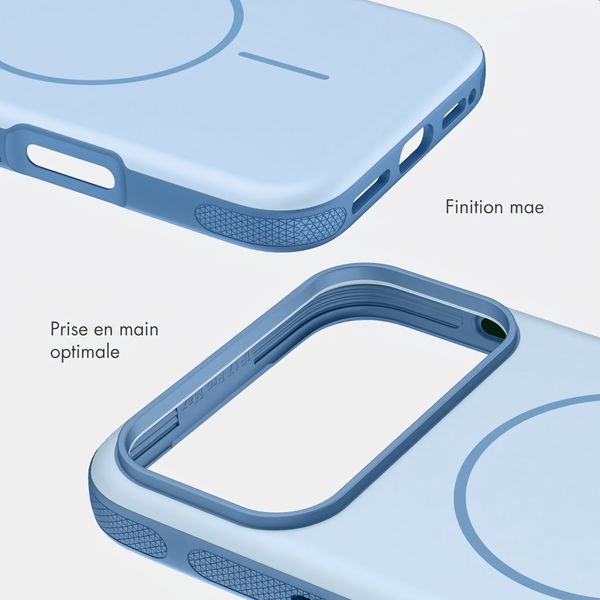 imoshion Coque arrière Color avec Thin MagSafe Ring Apple iPhone 18 Pro Max / 17 Pro Max - Bleu clair