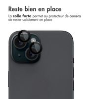imoshion Lot de 2 protections d'objectif de caméra Apple iPhone 15 / 15 Plus - Black