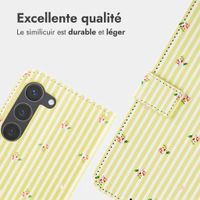 imoshion Étui de télephone portefeuille Design Samsung Galaxy S23 - Garden Stripes