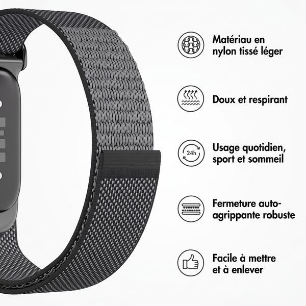 imoshion Bracelet en nylon Fitbit Air - Noir