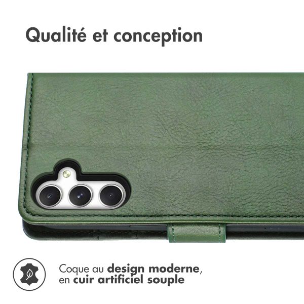 imoshion Étui de télephone portefeuille de luxe Samsung Galaxy A25 (5G) - Vert
