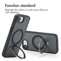 Accezz Coque Ring Stand avec MagSafe Apple iPhone 17e / 16e - Noir