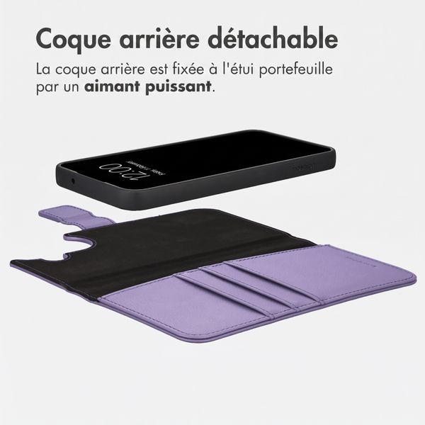imoshion Étui portefeuille luxe 2-en-1 amovible Samsung Galaxy A27 (5G) - Violet