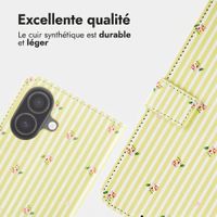 imoshion Étui de télephone portefeuille Design Apple iPhone 17 - Garden Stripes