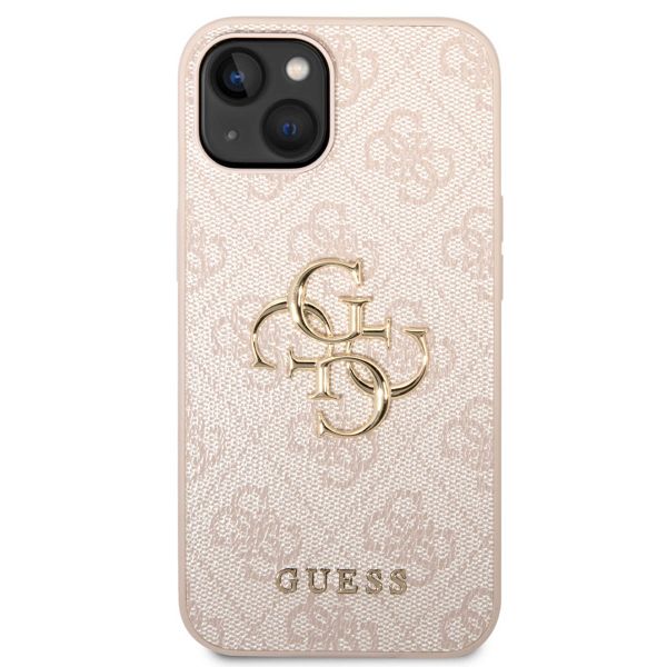 Guess Coque 4G Metal Logo Backcover Apple iPhone 14 - Rose