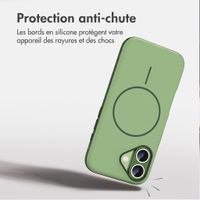 imoshion Coque arrière Color avec Thin MagSafe Ring Apple iPhone 16 - Vert foncé