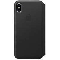 Apple Étui de télephone portefeuille Leather Folio Apple iPhone Xs Max - Noir