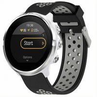imoshion Bracelet sport silicone  - Connexion universelle 24 mm - Black / Grey