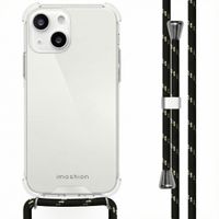 imoshion Coque arrière transparente avec cordon Apple iPhone 13 - Noir & Doré