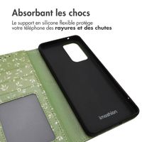 imoshion Étui de télephone portefeuille Design Samsung Galaxy A53 - Green Flowers