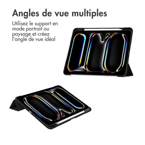 imoshion Coque tablette rigide Trifold Apple iPad Pro 11 (2024) M4 - Noir