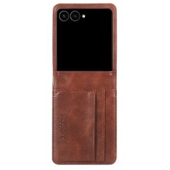 imoshion Étui de télephone portefeuille Luxe Samsung Galaxy Z Flip 8 - Marron foncé