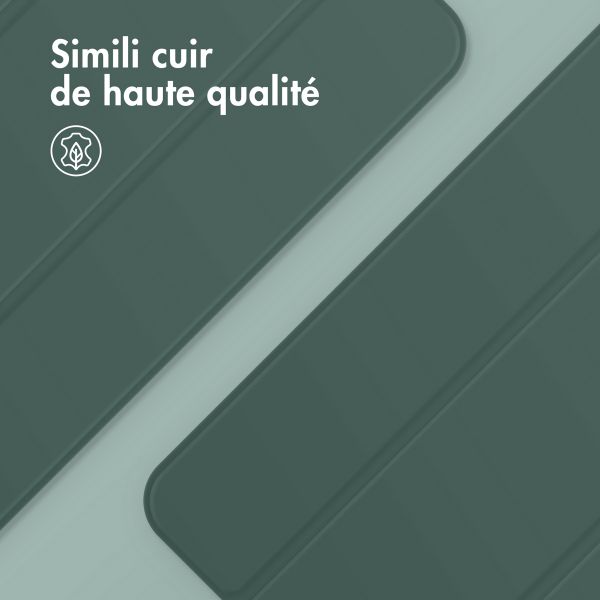imoshion Magnetic etui de téléphone portefeuille Apple iPad Air 11 pouces (2026) M4 / (2025) M3 / (2024) M2 / Air 5 (2022) / Air 4 (2020) - Vert foncé
