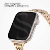 Selencia Bracelet en acier slim style Jubilee Apple Watch | 38/40/41/42 mm - Rose Doré