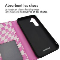 imoshion Étui de télephone portefeuille Design Samsung Galaxy A54 (5G) - Retro Pink